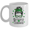 Shenanigans Coordinator Messy Bun St Patricks Day For Women Mug | teecentury