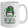 Shenanigans Coordinator Messy Bun St Patricks Day For Women Mug | teecentury