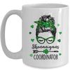 Shenanigans Coordinator Messy Bun St Patricks Day For Women Mug | teecentury