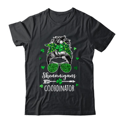 Shenanigans Coordinator Messy Bun St Patricks Day Party Shirt & Hoodie | teecentury