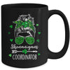 Shenanigans Coordinator Messy Bun St Patricks Day Party Mug | teecentury