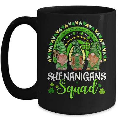 Shenanigans Squad St Patricks Day Gnomes Green Rainbow Mug | teecentury