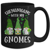 Shenanigans With My Gnomies St Patricks Day Gnome Shamrock Mug Coffee Mug | Teecentury.com