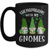 Shenanigans With My Gnomies St Patricks Day Gnome Shamrock Mug Coffee Mug | Teecentury.com