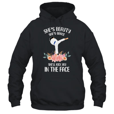 Shes Beauty Shes Grace She'll Kick You In The Face Kung Fu T-Shirt & Hoodie | Teecentury.com