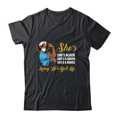 Shes Black That Queen Nurse Proud Black Nursing RN T-Shirt & Tank Top | Teecentury.com