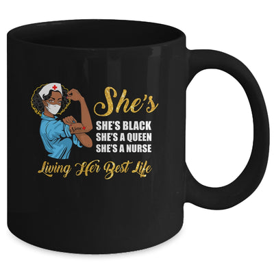 Shes Black That Queen Nurse Proud Black Nursing RN Mug Coffee Mug | Teecentury.com