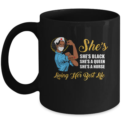 Shes Black That Queen Nurse Proud Black Nursing RN Mug Coffee Mug | Teecentury.com