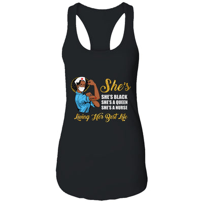 Shes Black That Queen Nurse Proud Black Nursing RN T-Shirt & Tank Top | Teecentury.com