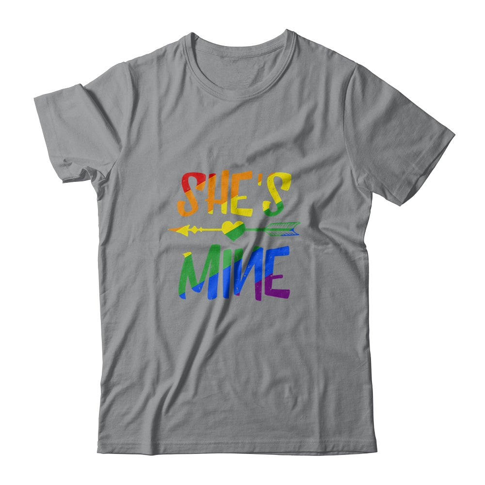 Shes Mine Im Hers Lesbian Couple Matching LGBT Pride T-Shirt & Hoodie | Teecentury.com