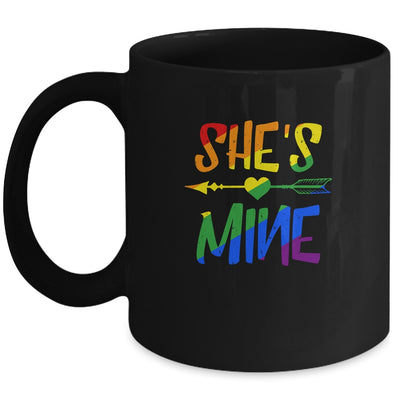 Shes Mine Im Hers Lesbian Couple Matching LGBT Pride Mug Coffee Mug | Teecentury.com