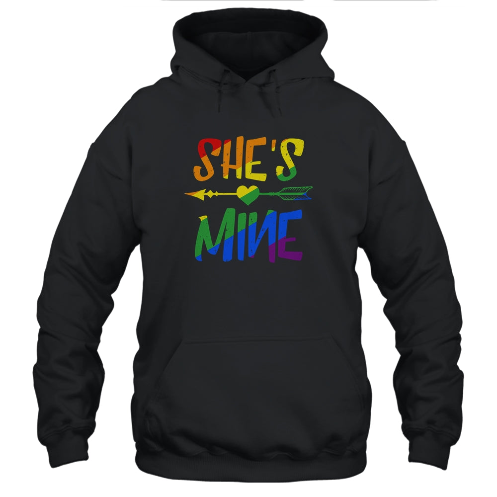 Shes Mine Im Hers Lesbian Couple Matching LGBT Pride T-Shirt & Hoodie | Teecentury.com