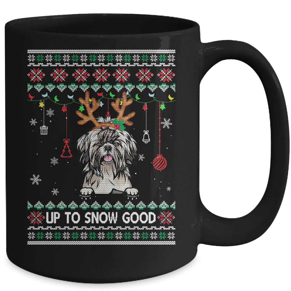 Shih Tzu Dog Reindeer Ugly Christmas Xmas Mug Coffee Mug | Teecentury.com