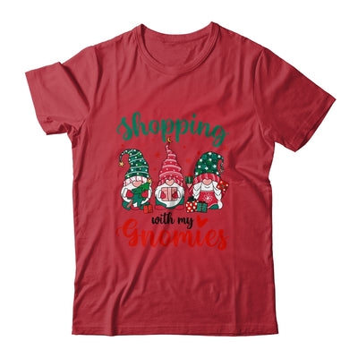 Shopping With My Gnomies Cute Xmas Gnomes Lover Christmas Shirt & Sweatshirt | teecentury