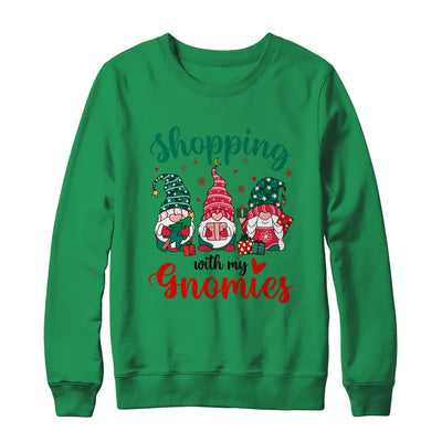 Shopping With My Gnomies Cute Xmas Gnomes Lover Christmas Shirt & Sweatshirt | teecentury