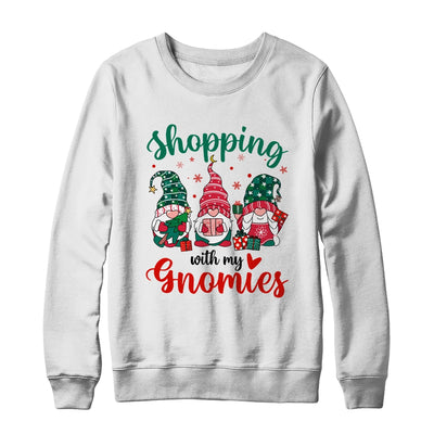 Shopping With My Gnomies Cute Xmas Gnomes Lover Christmas Shirt & Sweatshirt | teecentury