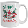 Shopping With My Gnomies Cute Xmas Gnomes Lover Christmas Mug | teecentury