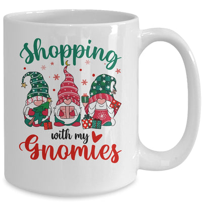 Shopping With My Gnomies Cute Xmas Gnomes Lover Christmas Mug | teecentury