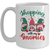 Shopping With My Gnomies Cute Xmas Gnomes Lover Christmas Mug | teecentury