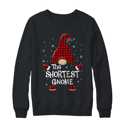 Shortest Gnome Buffalo Plaid Matching Christmas Pajama Gift T-Shirt & Sweatshirt | Teecentury.com
