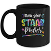 Show Your STAAR Power Tie Dye Teacher Testing Exam Test Day Mug | teecentury