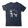 Siberian Husky Dog American USA Flag 4th of July women Lover Shirt & Tank Top | teecentury