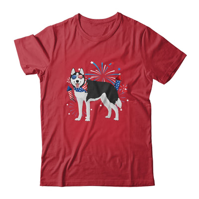 Siberian Husky Dog American USA Flag 4th of July women Lover Shirt & Tank Top | teecentury