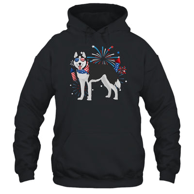 Siberian Husky Dog American USA Flag 4th of July women Lover Shirt & Tank Top | teecentury