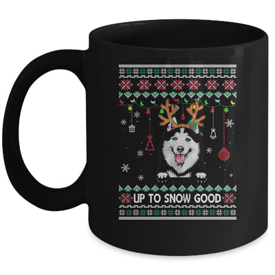 Siberian Husky Dog Reindeer Ugly Christmas Xmas Mug Coffee Mug | Teecentury.com