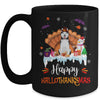 Siberian Husky Happy HalloThanksMas Halloween Christmas Mug | teecentury