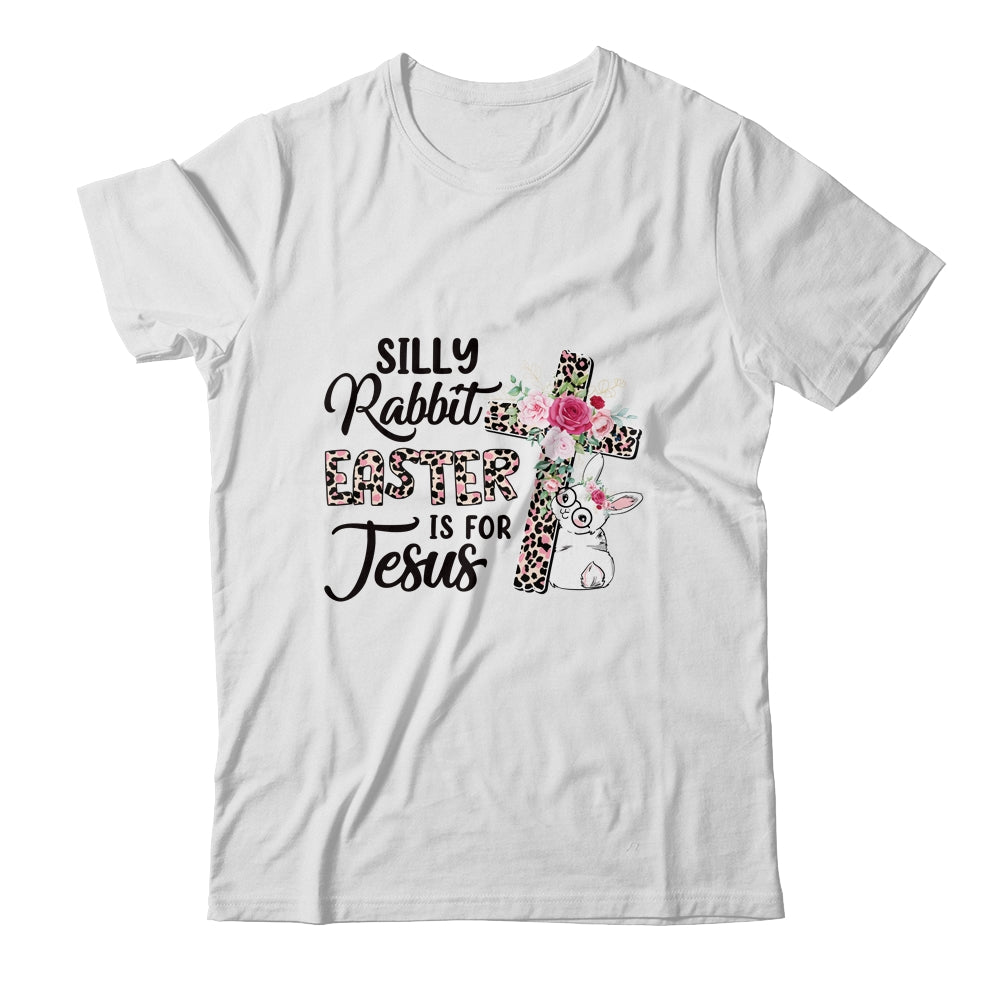 Silly Rabbit Easter Is For Jesus Easter Day Leopard Cross Shirt & Tank Top | teecentury