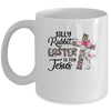 Silly Rabbit Easter Is For Jesus Easter Day Leopard Cross Mug | teecentury