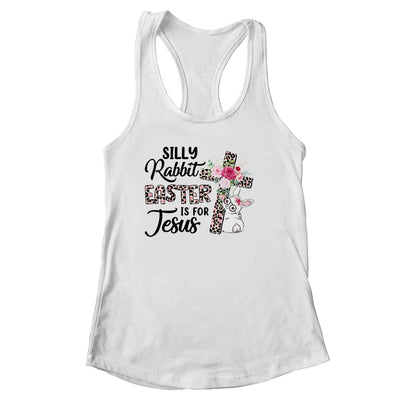 Silly Rabbit Easter Is For Jesus Easter Day Leopard Cross Shirt & Tank Top | teecentury