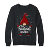 Singing Gnome Buffalo Plaid Matching Christmas Pajama Gift T-Shirt & Sweatshirt | Teecentury.com