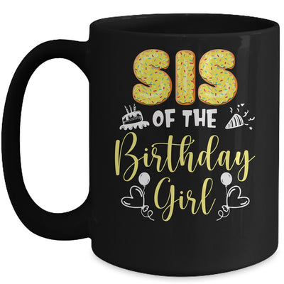 Sis Of The Birthday Girl Family Donut Birthday Mug | teecentury