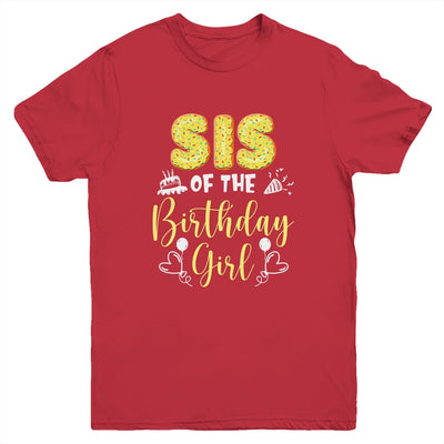 Sis Of The Birthday Girl Family Donut Birthday Youth Shirt | teecentury