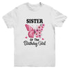 Sister 1st First Birthday Matching Family Butterfly Floral Youth Shirt | teecentury