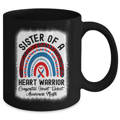 Sister Of A Warrior CHD Congenital Heart Defect Awareness Month Mug Mug | teecentury