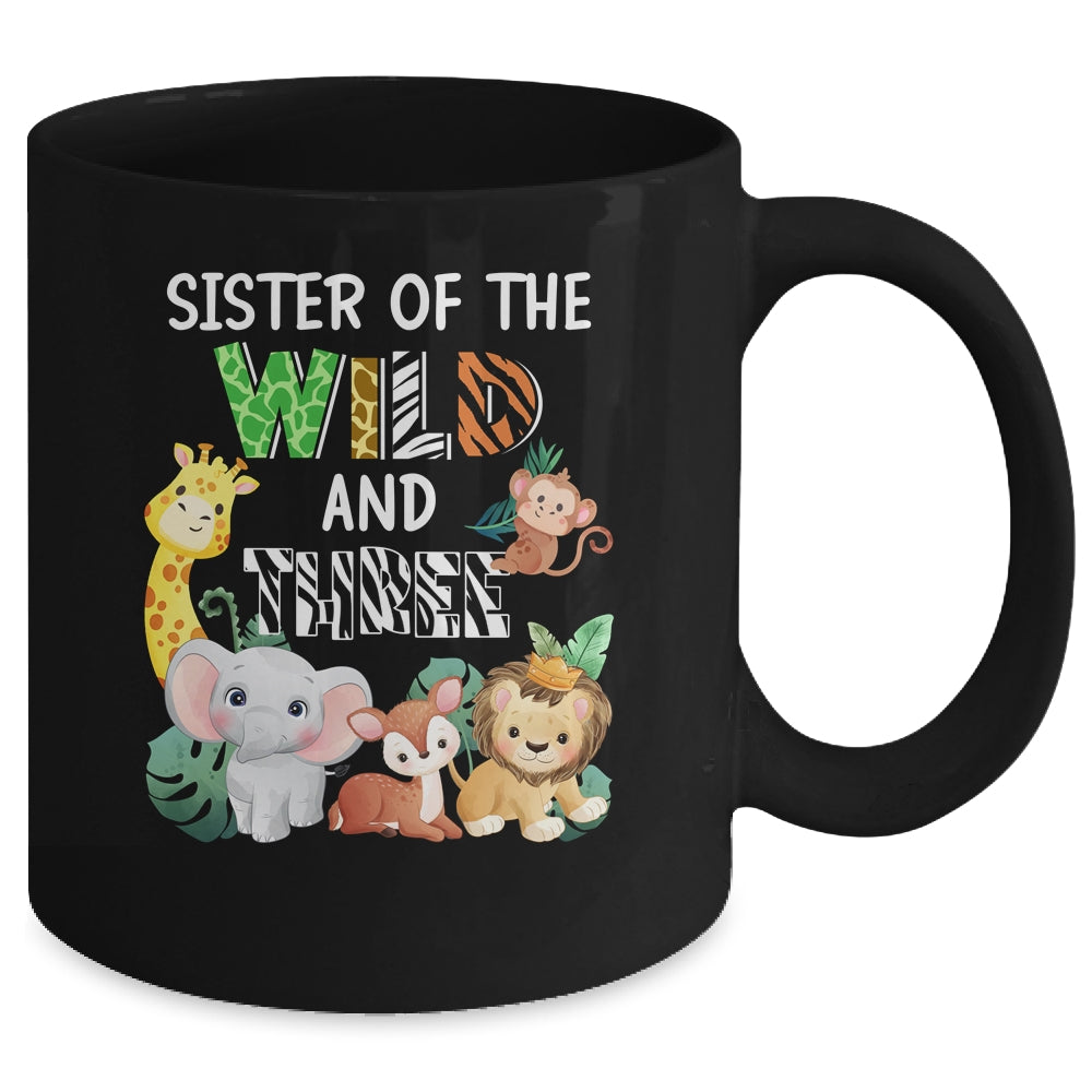 Sister Of The Wild And Three Zoo Theme Birthday Safari Mug | teecentury