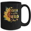 Sister Of The Wild One 1st Birthday Sunflower Mug Coffee Mug | Teecentury.com