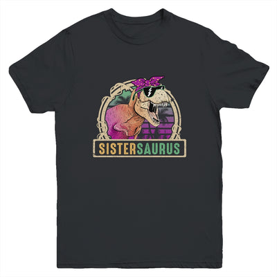 Sister Saurus Sistersaurus T Rex Dinosaur Family Matching Youth Youth Shirt | Teecentury.com