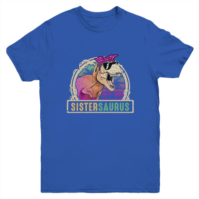 Sister Saurus Sistersaurus T Rex Dinosaur Family Matching Youth Youth Shirt | Teecentury.com