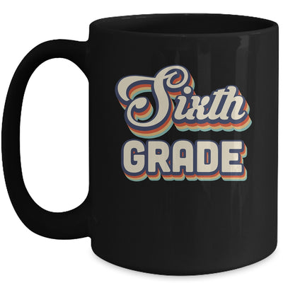 Sixth Grade Teacher Retro Vintage 6th Grade Teacher Team Mug Coffee Mug | Teecentury.com