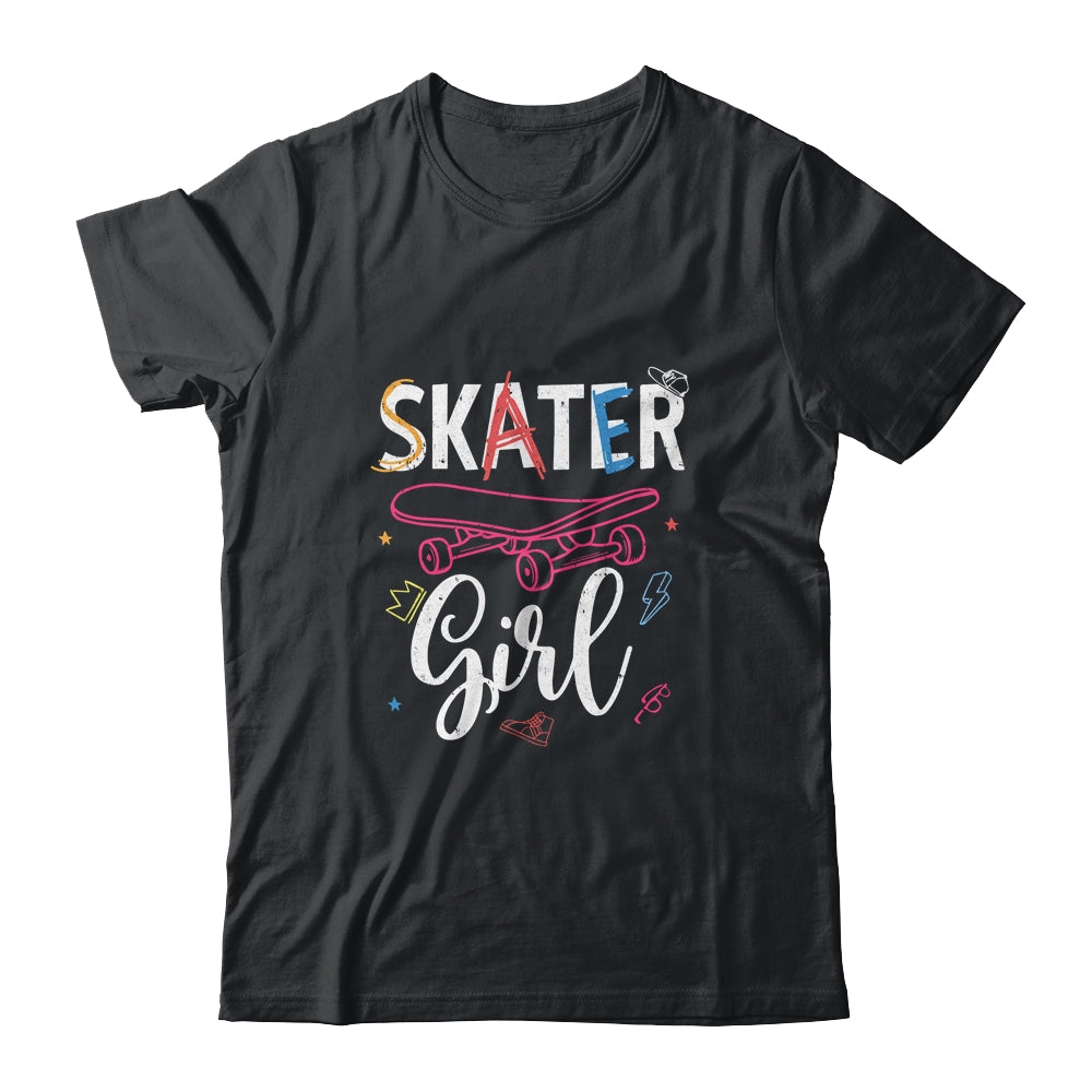 Skater Skateboard Skateboarding For Girls T-Shirt & Tank Top | Teecentury.com