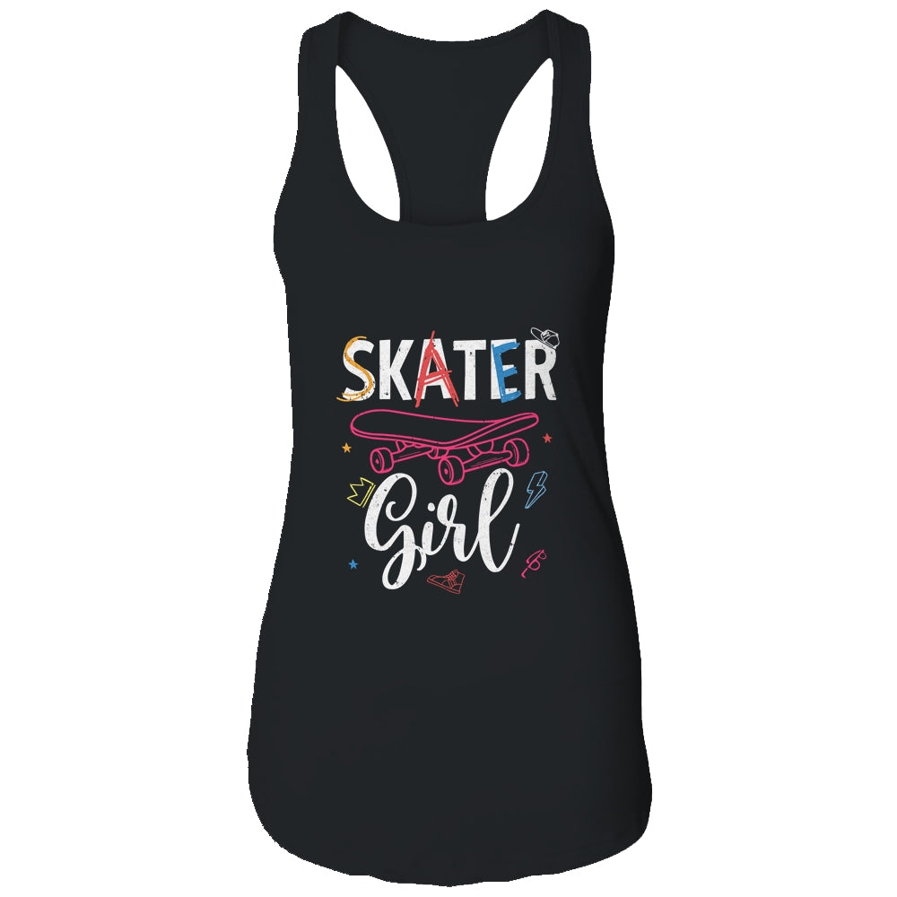 Skater Skateboard Skateboarding For Girls T-Shirt & Tank Top | Teecentury.com