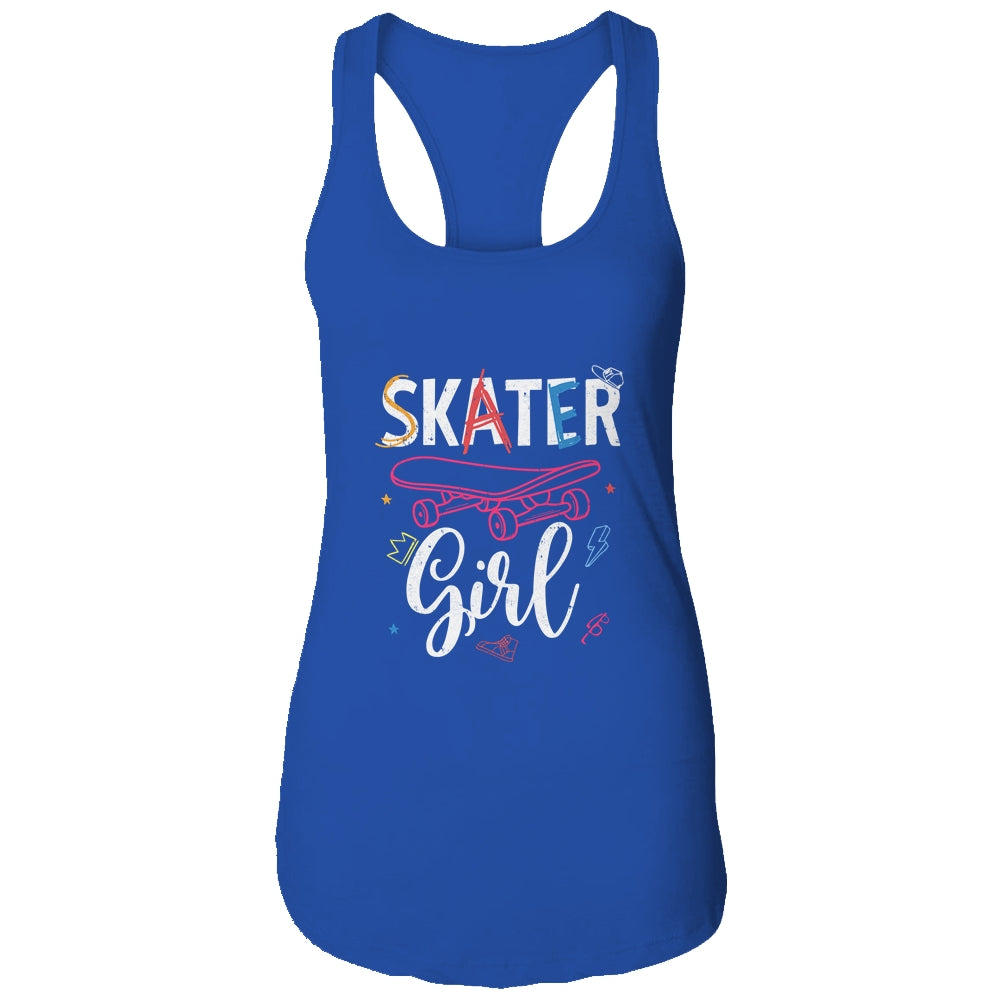 Skater Skateboard Skateboarding For Girls T-Shirt & Tank Top | Teecentury.com