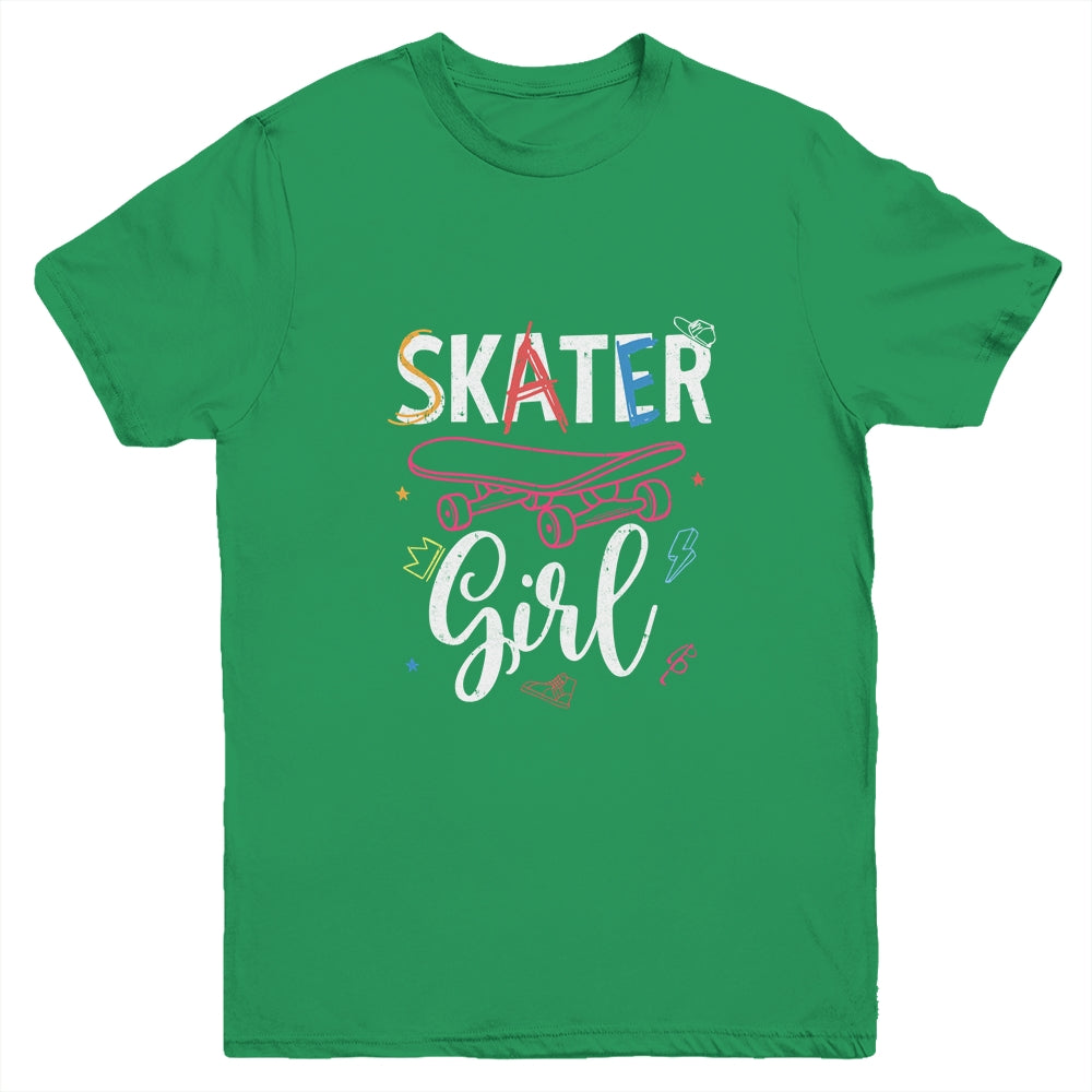 Skater Skateboard Skateboarding For Girls Youth Youth Shirt | Teecentury.com