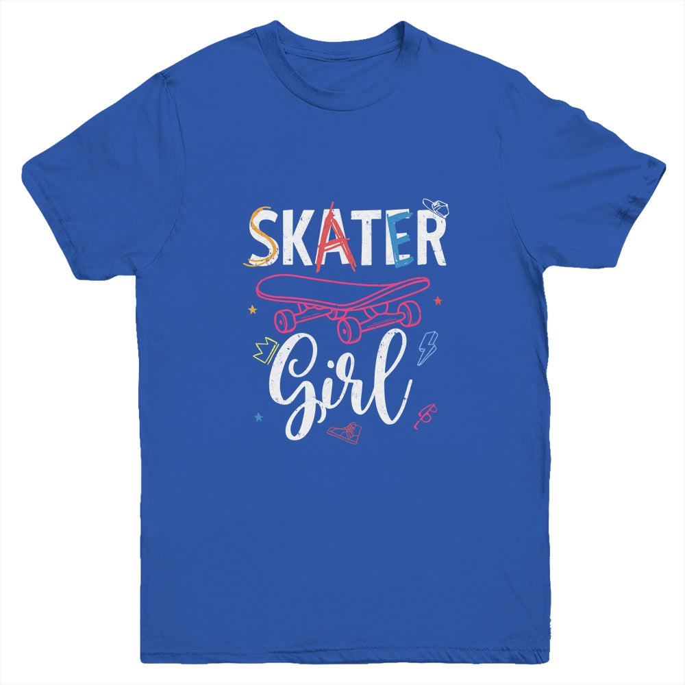 Skater Skateboard Skateboarding For Girls Youth Youth Shirt | Teecentury.com