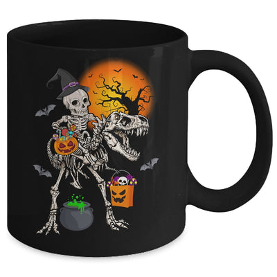 Skeleton Dinosaur T Rex Boys Halloween Mummy Funny Pumpkin Mug | teecentury