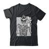 Skeleton Drinking Coffee Messy Bun Halloween Costume Women Shirt & Hoodie | teecentury